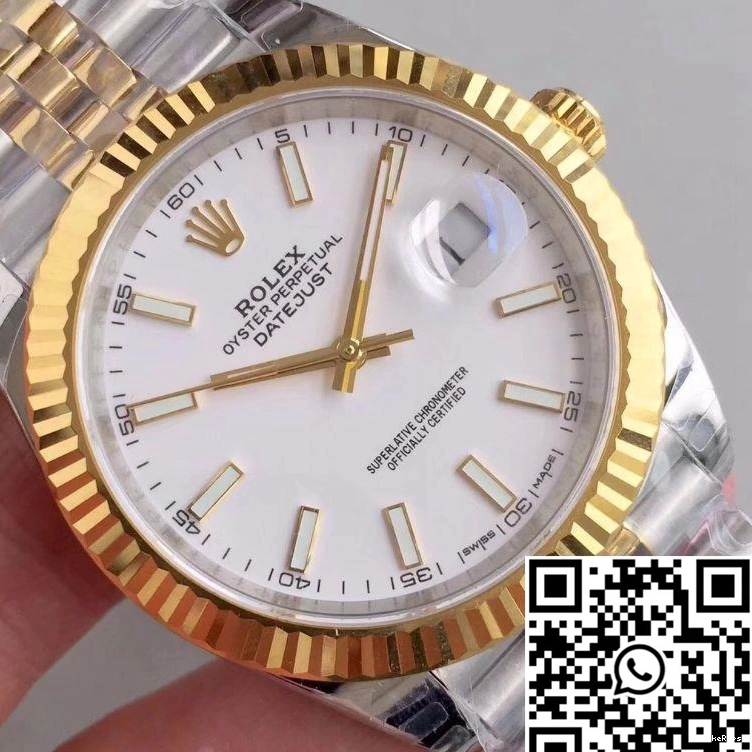 EW White Datejust M126333-0016 Factory Rolex Dial 0213